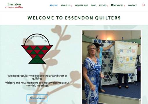 Essendon Quilters website